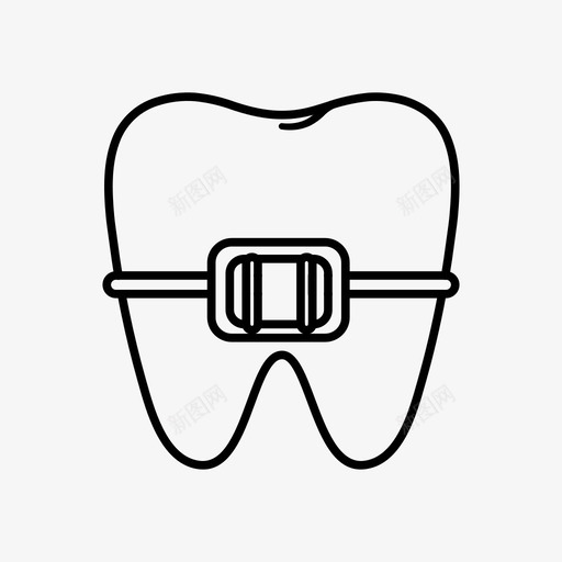 牙套牙齿护理牙科图标svg_新图网 https://ixintu.com 医学 护理 正畸 牙套 牙科 牙齿