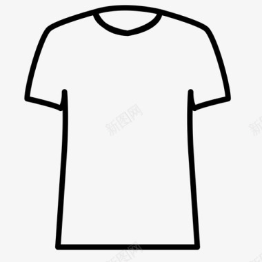 T恤布料衣服类型图标图标