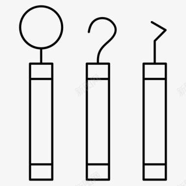 医疗牙科牙科工具图标图标