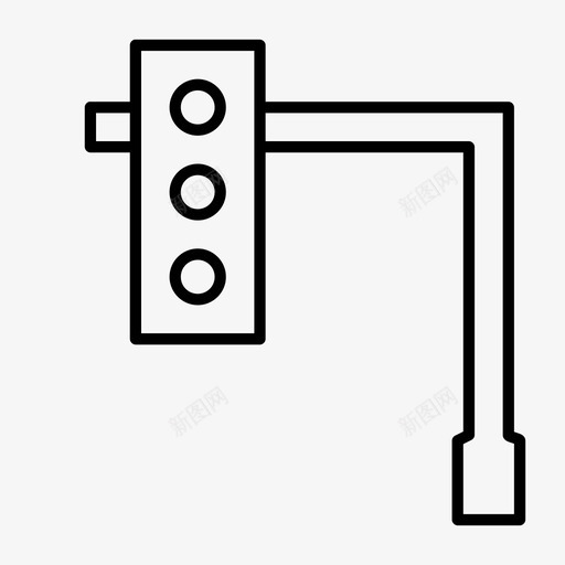 交通灯导航灯道路图标svg_新图网 https://ixintu.com 交通灯 信号灯 导航灯 道路