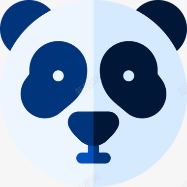 熊猫中国28号扁平图标图标
