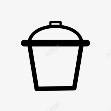 垃圾桶清洁家图标图标