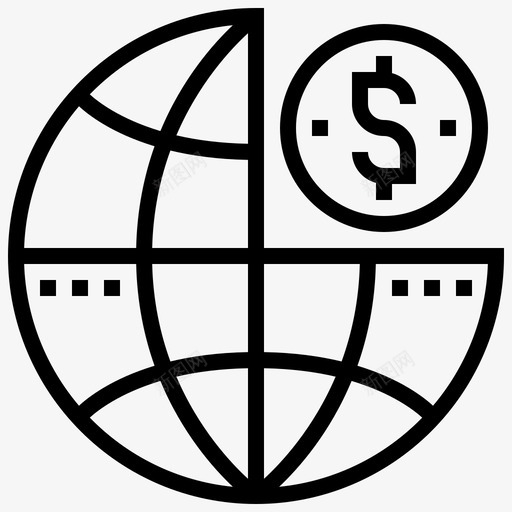 利润业务财务图标svg_新图网 https://ixintu.com 业务 业务管理 全球 利润 财务