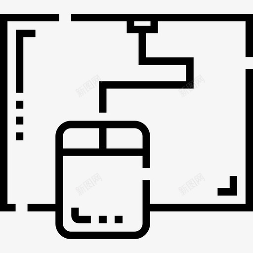 鼠标硬件27线性图标svg_新图网 https://ixintu.com 硬件 线性 鼠标