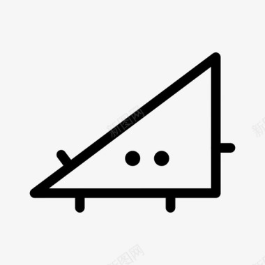 三角形的家伙可爱几何图标图标