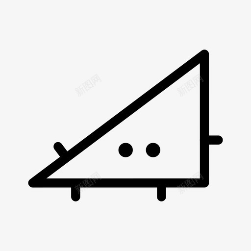 三角形的家伙可爱几何图标svg_新图网 https://ixintu.com 三角形的家伙 几何 可爱 宽 短