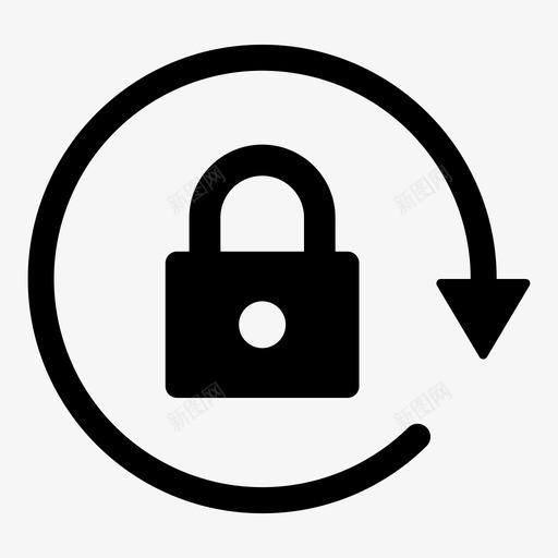 纵向方向锁按键方向锁图标svg_新图网 https://ixintu.com 保护 图示 安全 屏幕 按键 方向 用户界面 纵向 锁定