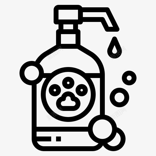 宠物洗发水美容乳液图标svg_新图网 https://ixintu.com 乳液 兽医 宠物 概述 洗发水 美容 肥皂