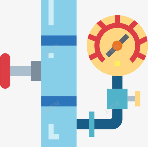 量规管道工8扁平图标svg_新图网 https://ixintu.com 扁平 管道工 量规