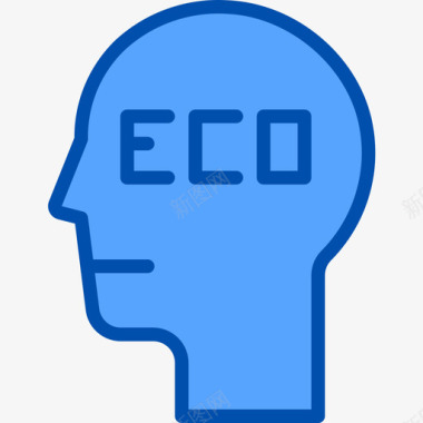 生态能源生态4蓝色图标图标