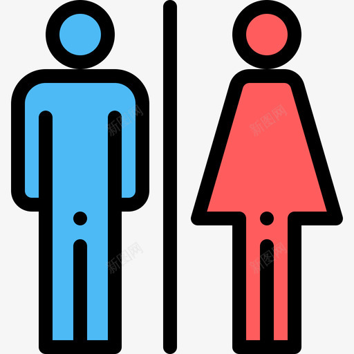 厕所城市生活10线性颜色图标svg_新图网 https://ixintu.com 厕所 城市生活 线性 颜色