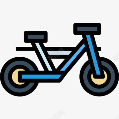 自行车交通153线颜色图标图标