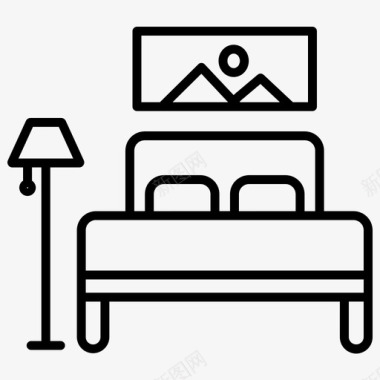 床床头灯墙饰图标图标