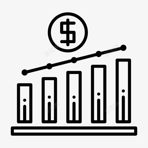 利润业务收入增加图标svg_新图网 https://ixintu.com 业务 储蓄 利润 办公 增加 提高 收入