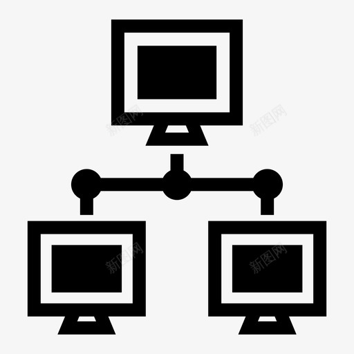 网络计算机主机图标svg_新图网 https://ixintu.com 主机 技术 电脑 笔记本 网络 计算机