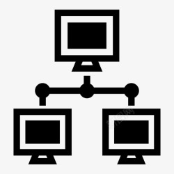 网络计算机网络计算机主机图标高清图片