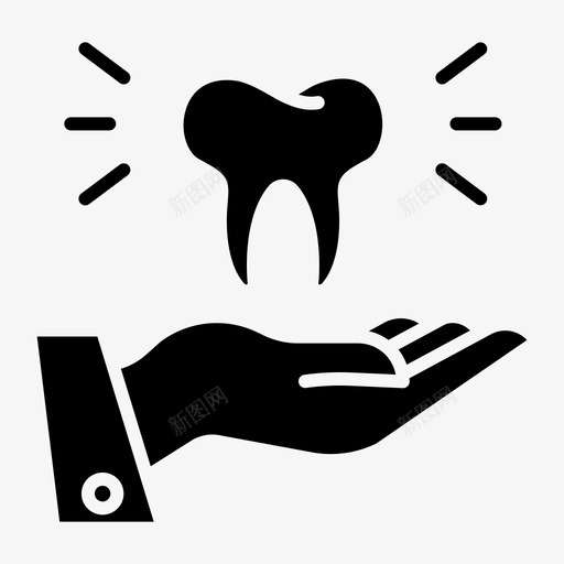 牙科护理牙科36字形图标svg_新图网 https://ixintu.com 字形 护理 牙科
