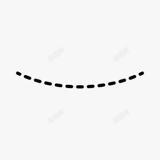 曲线点虚线图标svg_新图网 https://ixintu.com 图案 曲线 虚线