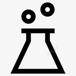 化学实验室的化学家化学家erlenmeyer化学实验室图标高清图片