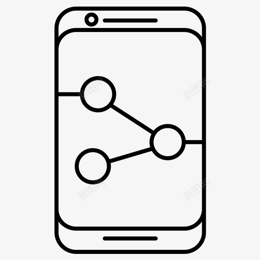 共享移动移动电话图标svg_新图网 https://ixintu.com 共享 常规 手机功能 智能 移动 移动电话 线路 设置