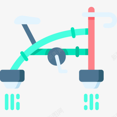 Bycicle未来世界平面图标图标