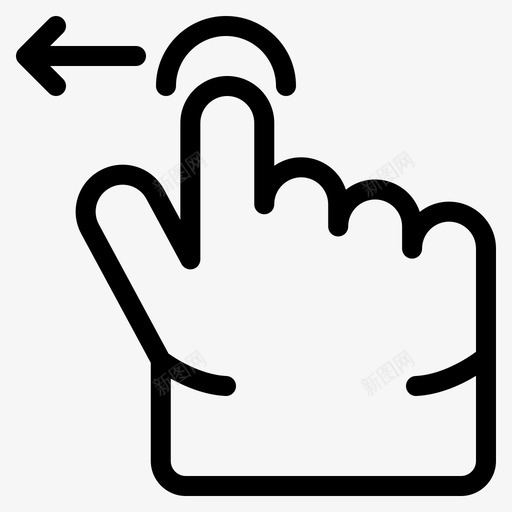 手指手势刷卡图标svg_新图网 https://ixintu.com 刷卡 手势 手指 用户