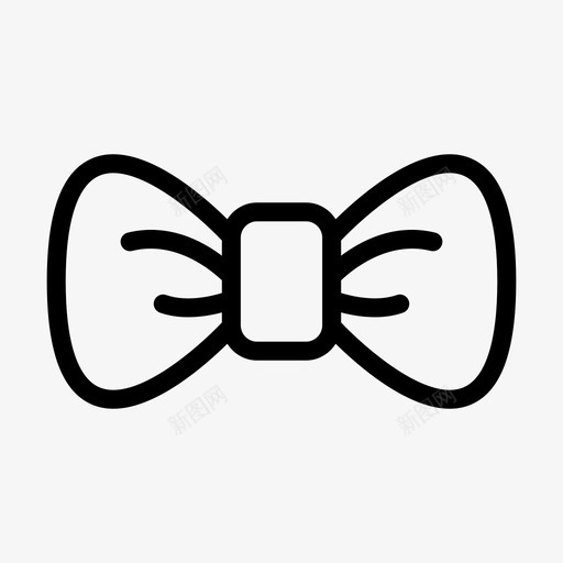 蝴蝶结布料时装图标svg_新图网 https://ixintu.com 布料 时装 服装 线条 蝴蝶结 雕文 领带