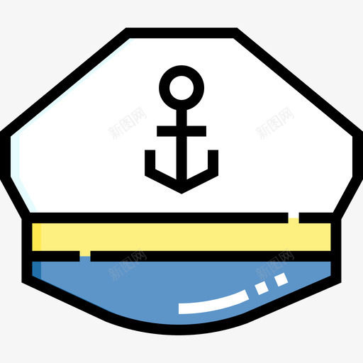 船长船长海洋生物46线性颜色图标svg_新图网 https://ixintu.com 海洋生物 线性 船长 颜色