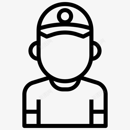 棒球教练头像棒球运动员图标svg_新图网 https://ixintu.com 体育 大纲 头像 教练 棒球 棒球运动 用户 男孩 运动员