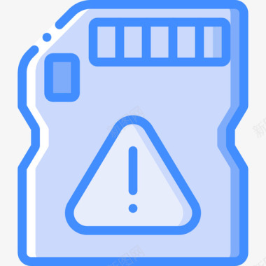 Sd卡移动接口4蓝色图标图标