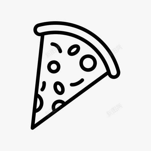 披萨快餐片图标svg_新图网 https://ixintu.com 厨房用品概述 快餐 披萨 片