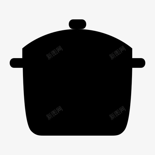 锅煮食物图标svg_新图网 https://ixintu.com 厨房 家庭 煮 锅 食物