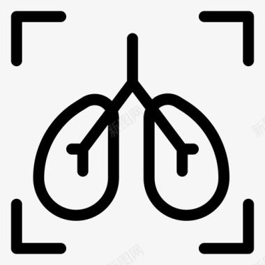 肺呼吸医生图标图标