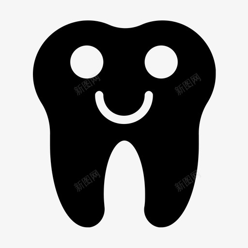 微笑的牙齿牙齿医疗保健图标svg_新图网 https://ixintu.com 医疗保健 微笑的牙齿 牙齿 牙齿线字形