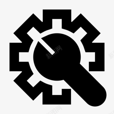 网页和开发齿轮维修工具图标图标
