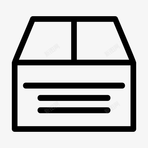 仓库箱子货物图标svg_新图网 https://ixintu.com 仓库 包装 工具和器具 箱子 货物