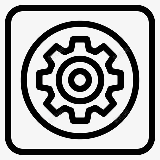 齿轮机械选项图标svg_新图网 https://ixintu.com 工具 机械 设置 选项 齿轮