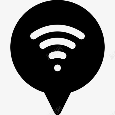 Wifi导航和地图16已填充图标图标