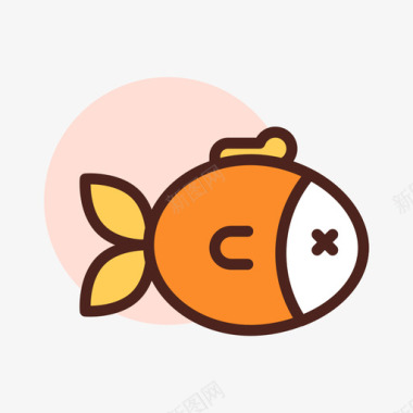 鱼烧烤29线色图标图标