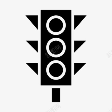 信号灯交通灯红绿灯图标图标