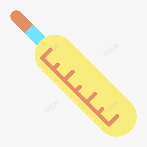 体温计婴儿120扁平图标svg_新图网 https://ixintu.com 体温计 婴儿 扁平