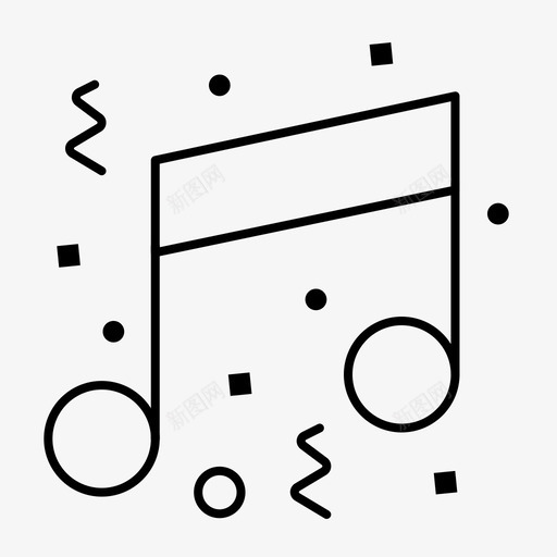 生日娱乐音乐图标svg_新图网 https://ixintu.com 便条 娱乐 生日 聚会 音乐