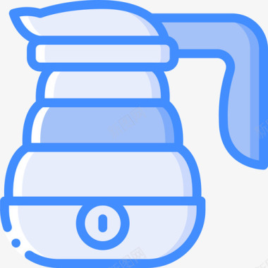 水壶旅行配件3蓝色图标图标