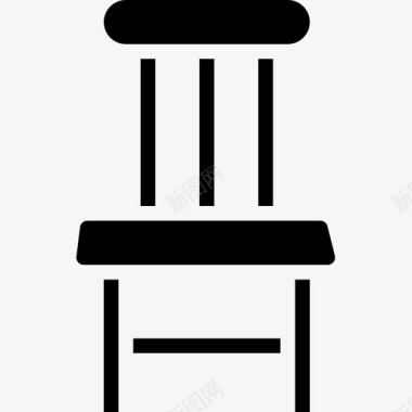 椅子家具127实心图标图标