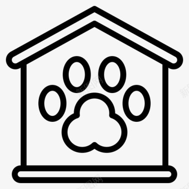 宠物服务动物登记图标图标