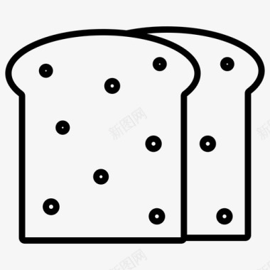 面包面包店咖啡厅图标图标