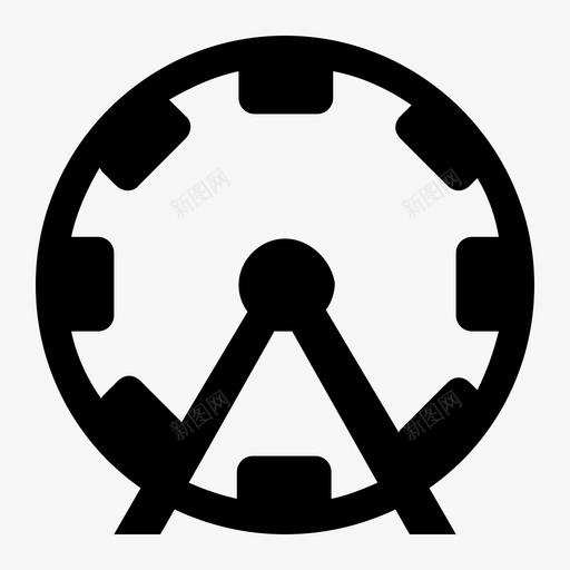 摩天轮游乐场车辆图标svg_新图网 https://ixintu.com 摩天轮 游乐场 游戏娱乐 车辆