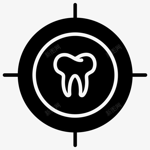 检查牙齿36字形图标svg_新图网 https://ixintu.com 字形 检查 牙齿