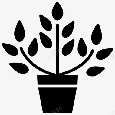 植物植物盆栽智能农场图标图标