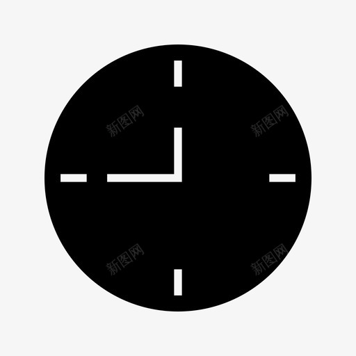 时间时钟家具图标svg_新图网 https://ixintu.com 家 家具 小时 时钟 时间